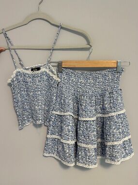 Aqua girls spring matching set